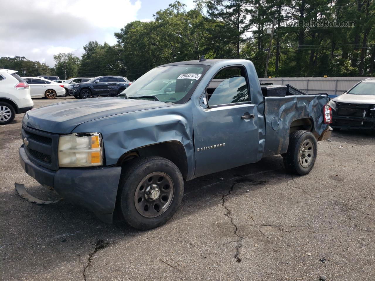 2008 Chevrolet Silverado C1500 Бирюзовый vin: 1GCEC14X08Z182123