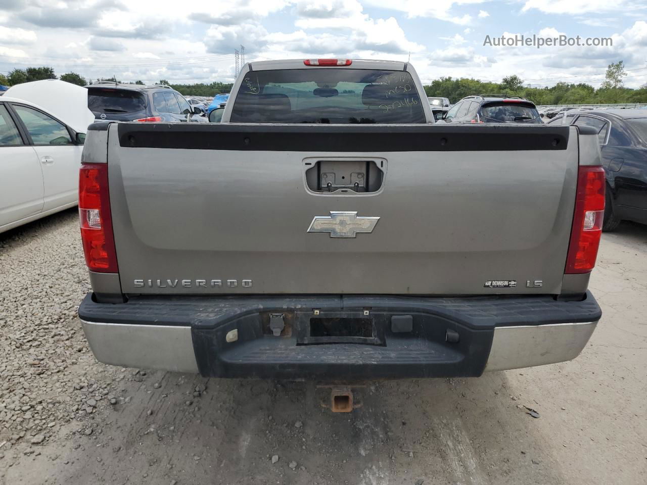 2008 Chevrolet Silverado C1500 Gray vin: 1GCEC14X18Z222466