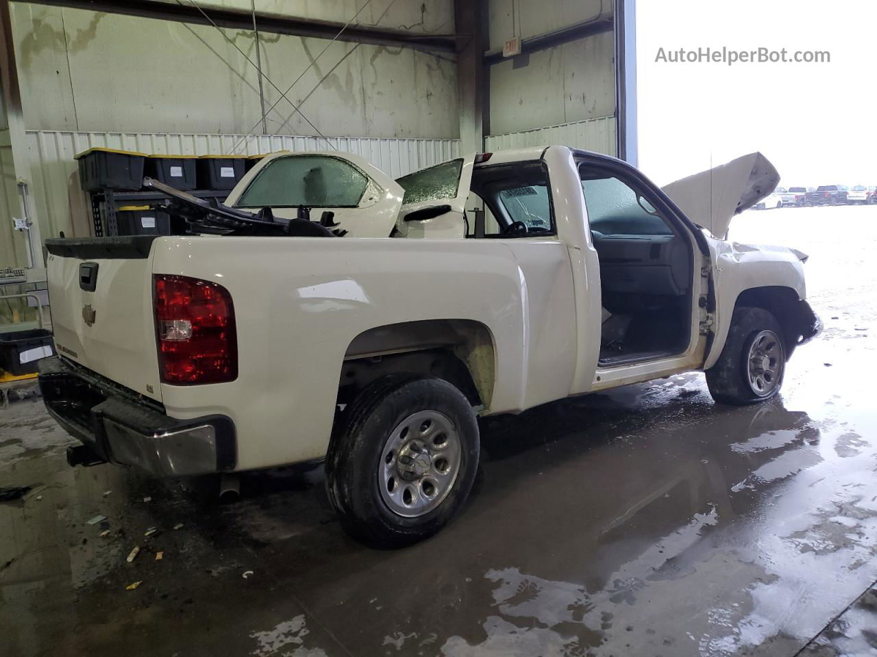 2008 Chevrolet Silverado C1500 White vin: 1GCEC14X18Z285616