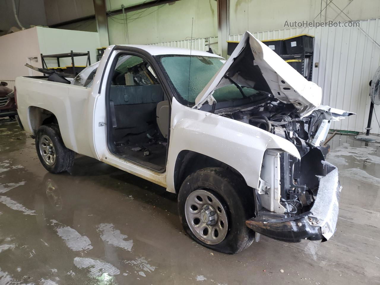 2008 Chevrolet Silverado C1500 White vin: 1GCEC14X18Z285616