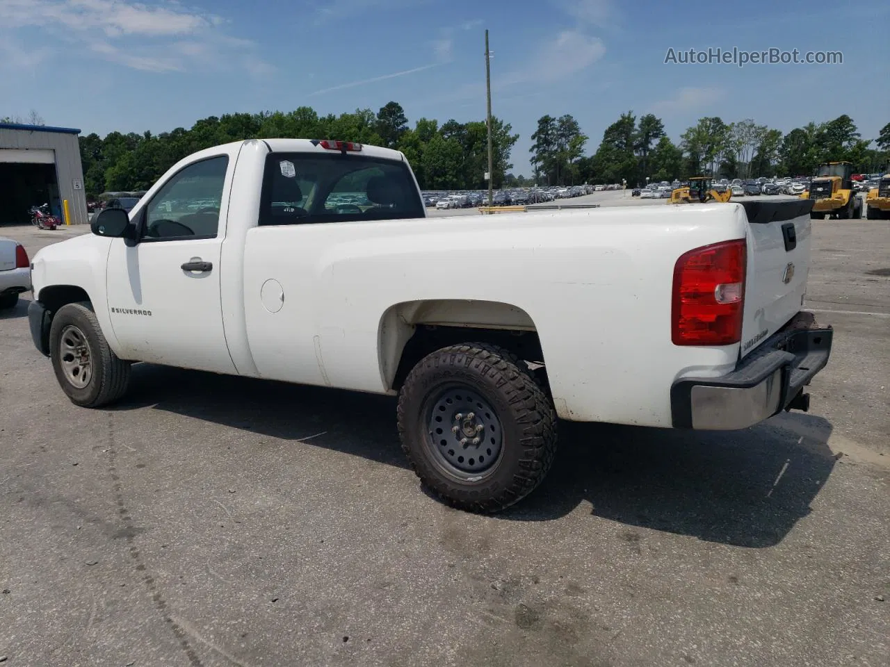 2008 Chevrolet Silverado C1500 White vin: 1GCEC14X28Z188120