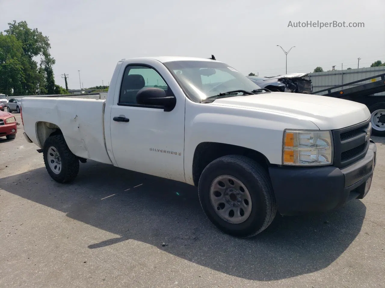 2008 Chevrolet Silverado C1500 White vin: 1GCEC14X28Z188120