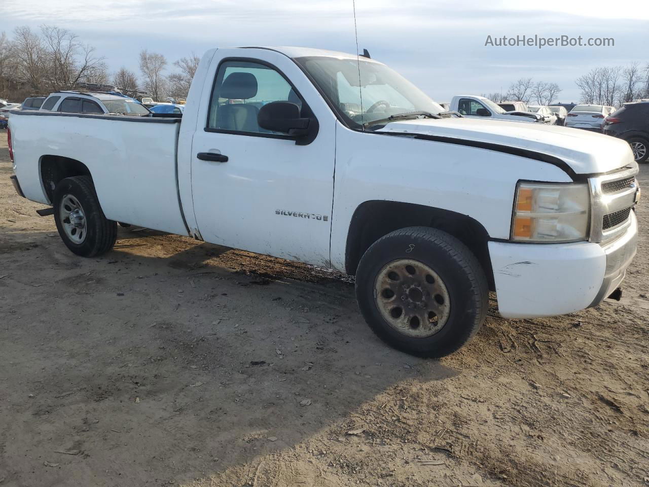 2008 Chevrolet Silverado C1500 White vin: 1GCEC14X38Z141551