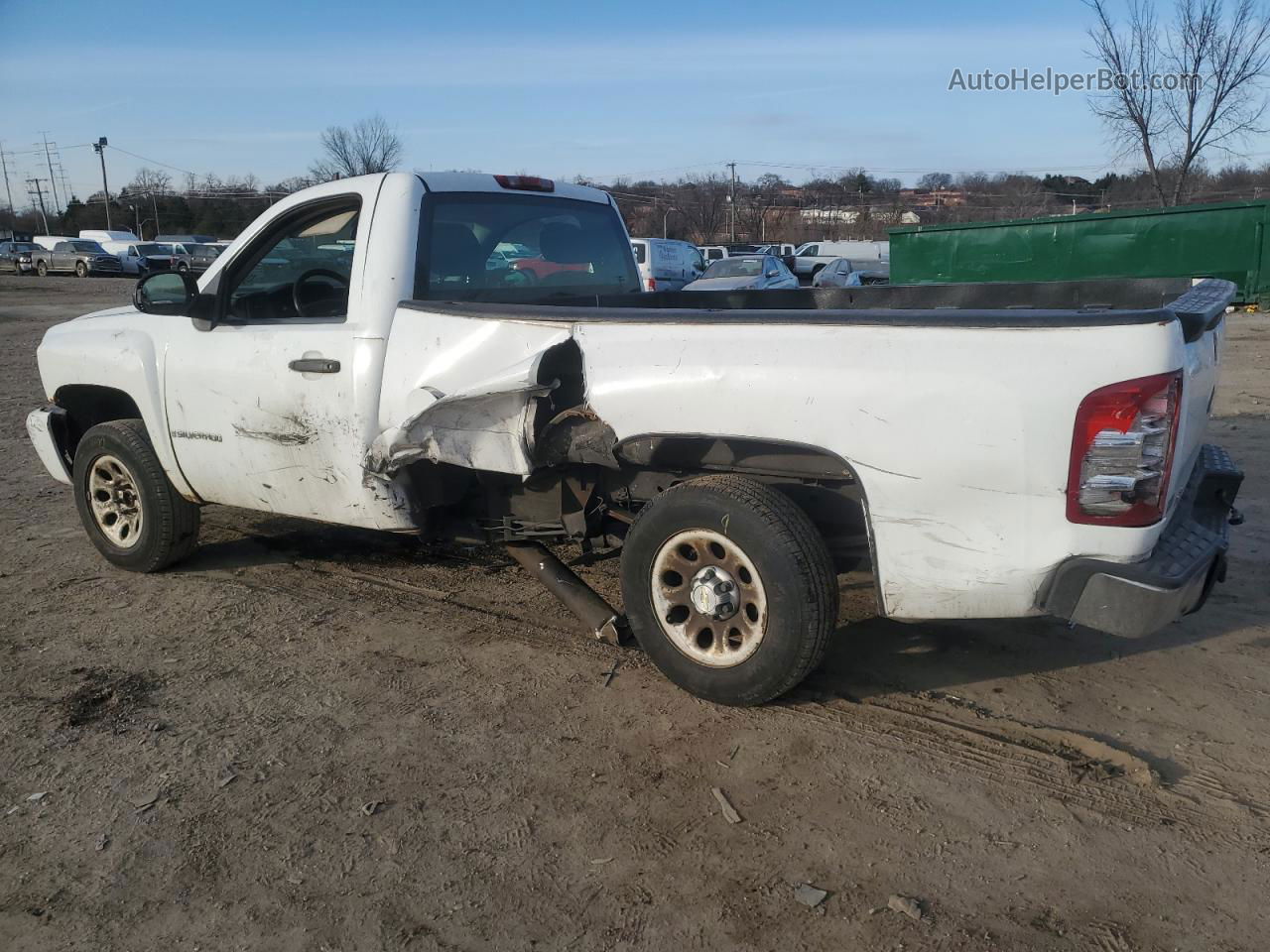 2008 Chevrolet Silverado C1500 White vin: 1GCEC14X38Z141551