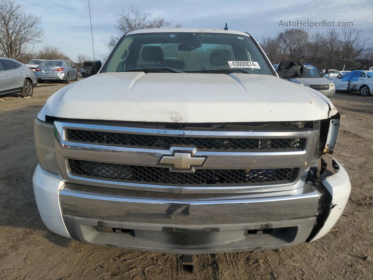 2008 Chevrolet Silverado C1500 White vin: 1GCEC14X38Z141551