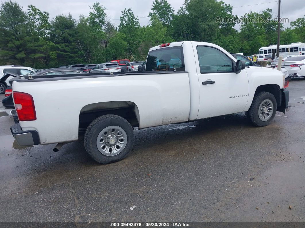 2008 Chevrolet Silverado 1500 Work Truck White vin: 1GCEC14X38Z188062