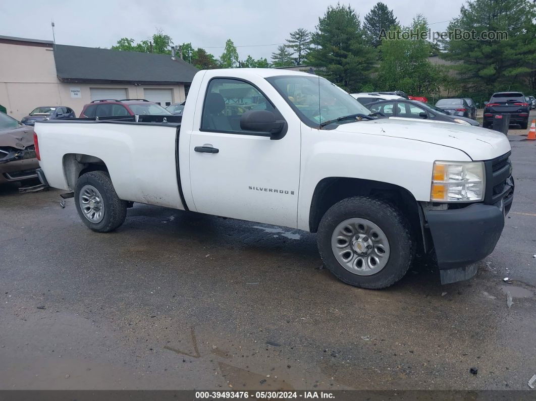 2008 Chevrolet Silverado 1500 Work Truck White vin: 1GCEC14X38Z188062