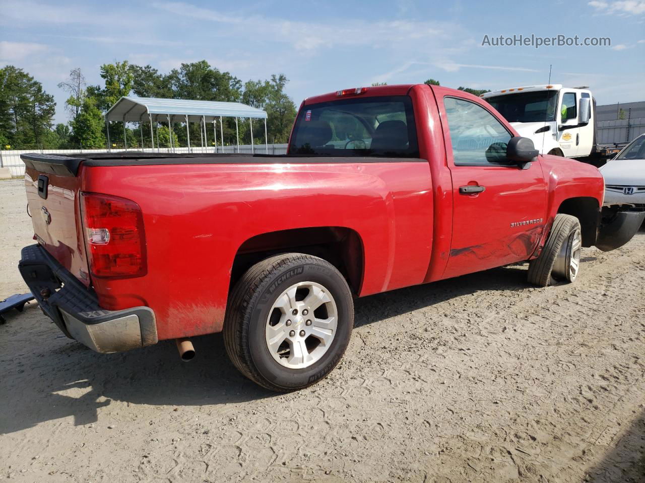 2008 Chevrolet Silverado C1500 Red vin: 1GCEC14X38Z307020