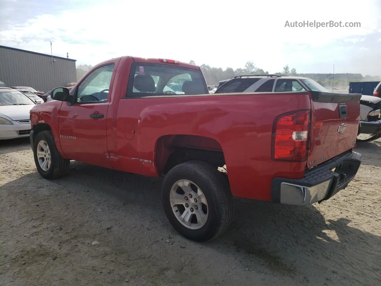 2008 Chevrolet Silverado C1500 Red vin: 1GCEC14X38Z307020