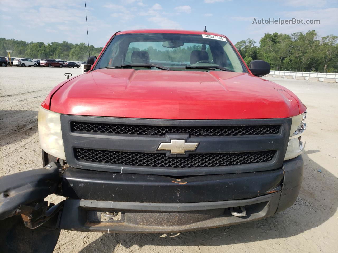 2008 Chevrolet Silverado C1500 Red vin: 1GCEC14X38Z307020