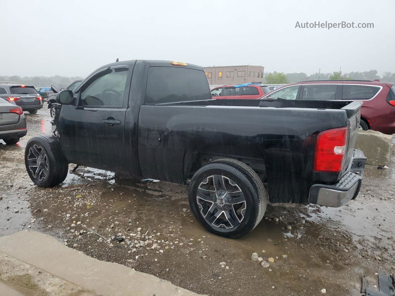 2008 Chevrolet Silverado C1500 Black vin: 1GCEC14X38Z318812