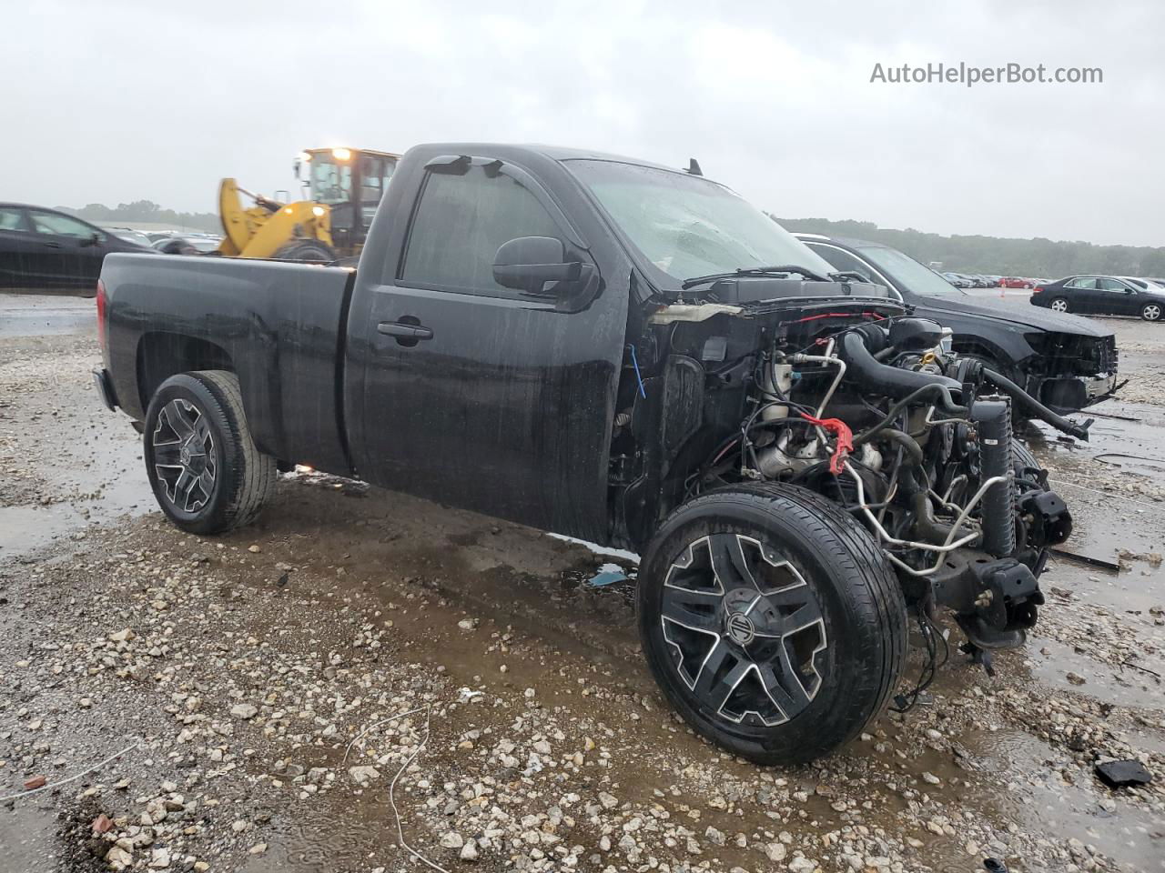 2008 Chevrolet Silverado C1500 Black vin: 1GCEC14X38Z318812