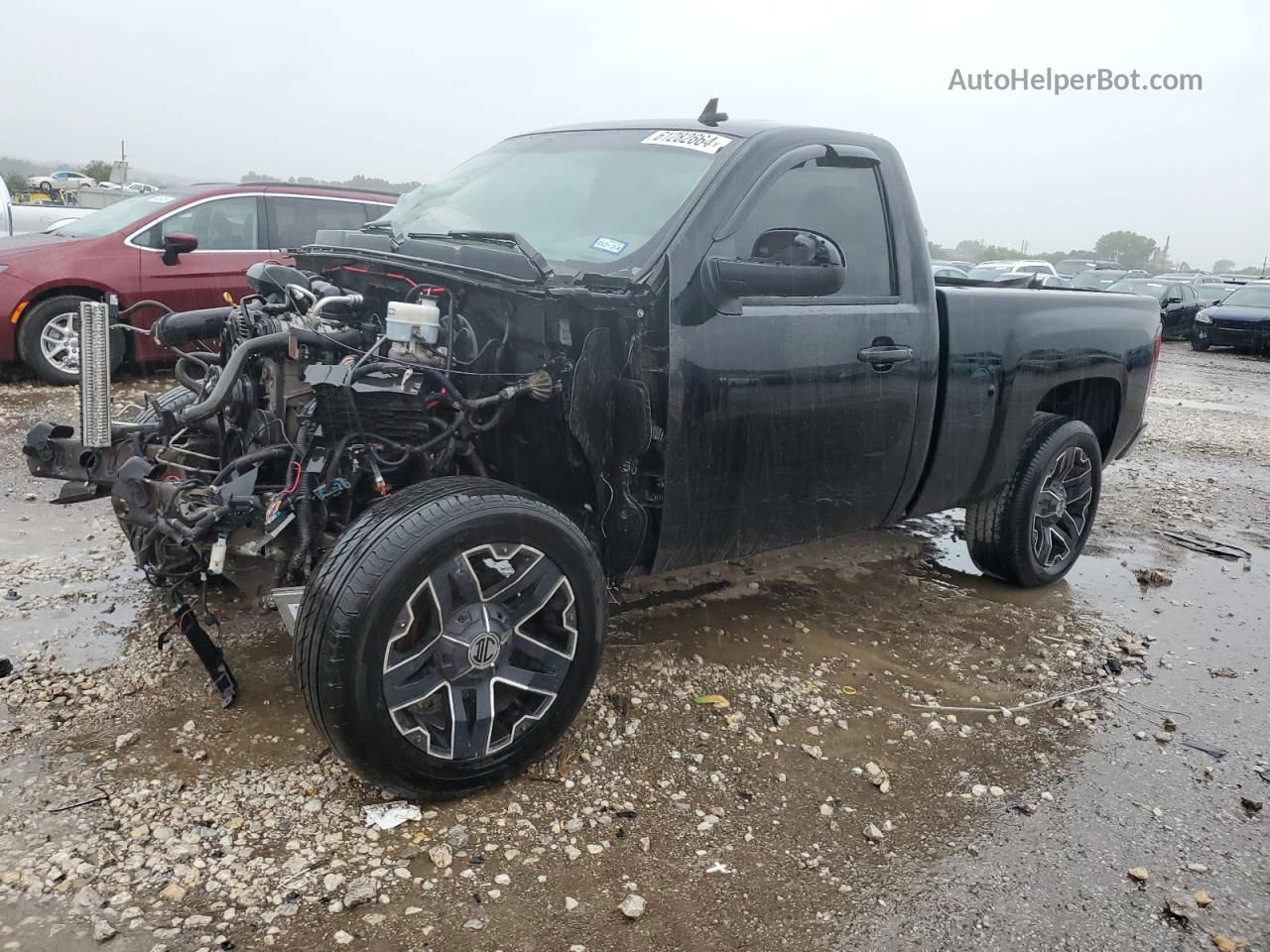 2008 Chevrolet Silverado C1500 Black vin: 1GCEC14X38Z318812