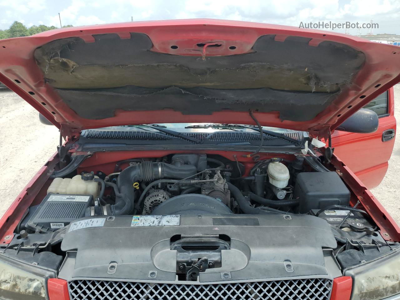 2003 Chevrolet Silverado C1500 Red vin: 1GCEC14X43Z101424