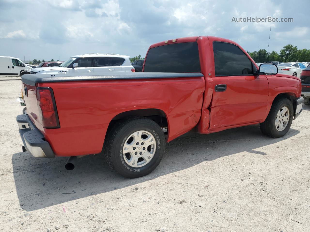 2003 Chevrolet Silverado C1500 Red vin: 1GCEC14X43Z101424