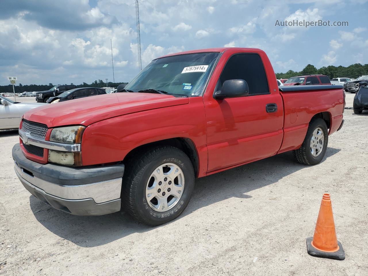 2003 Chevrolet Silverado C1500 Red vin: 1GCEC14X43Z101424