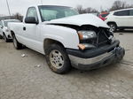 2003 Chevrolet Silverado C1500 White vin: 1GCEC14X43Z200583