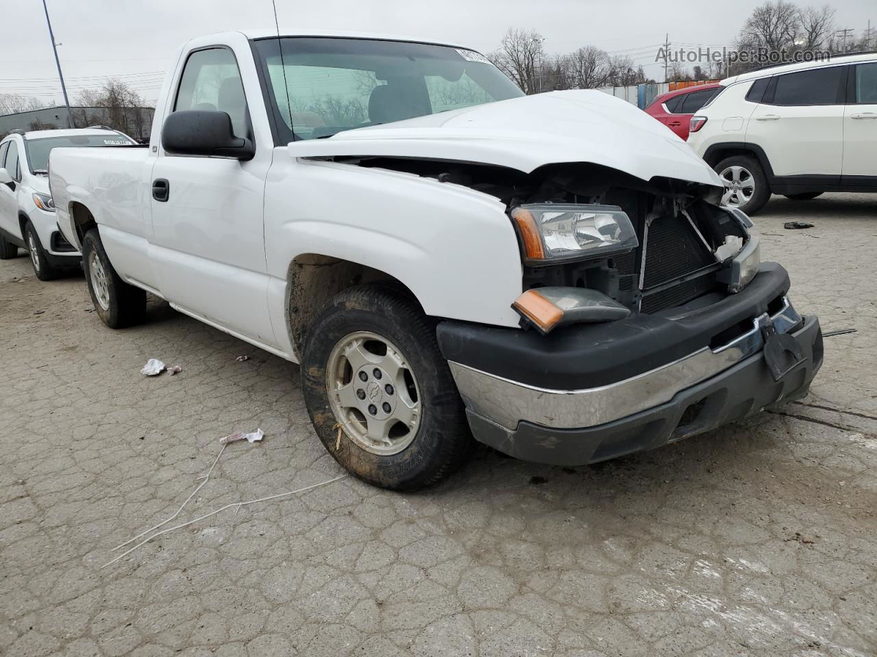 2003 Chevrolet Silverado C1500 Белый vin: 1GCEC14X43Z200583