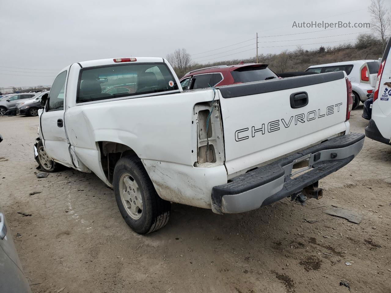 2003 Chevrolet Silverado C1500 White vin: 1GCEC14X43Z200583