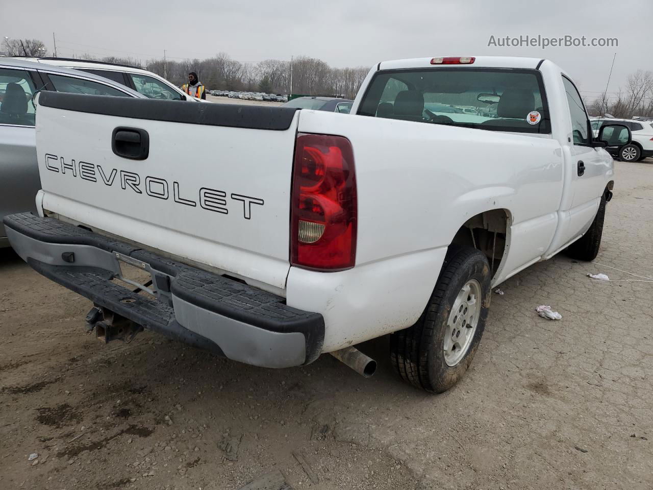 2003 Chevrolet Silverado C1500 White vin: 1GCEC14X43Z200583