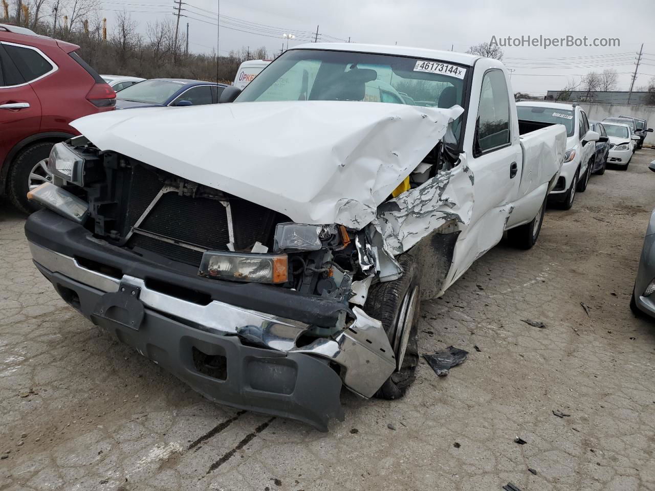 2003 Chevrolet Silverado C1500 Белый vin: 1GCEC14X43Z200583