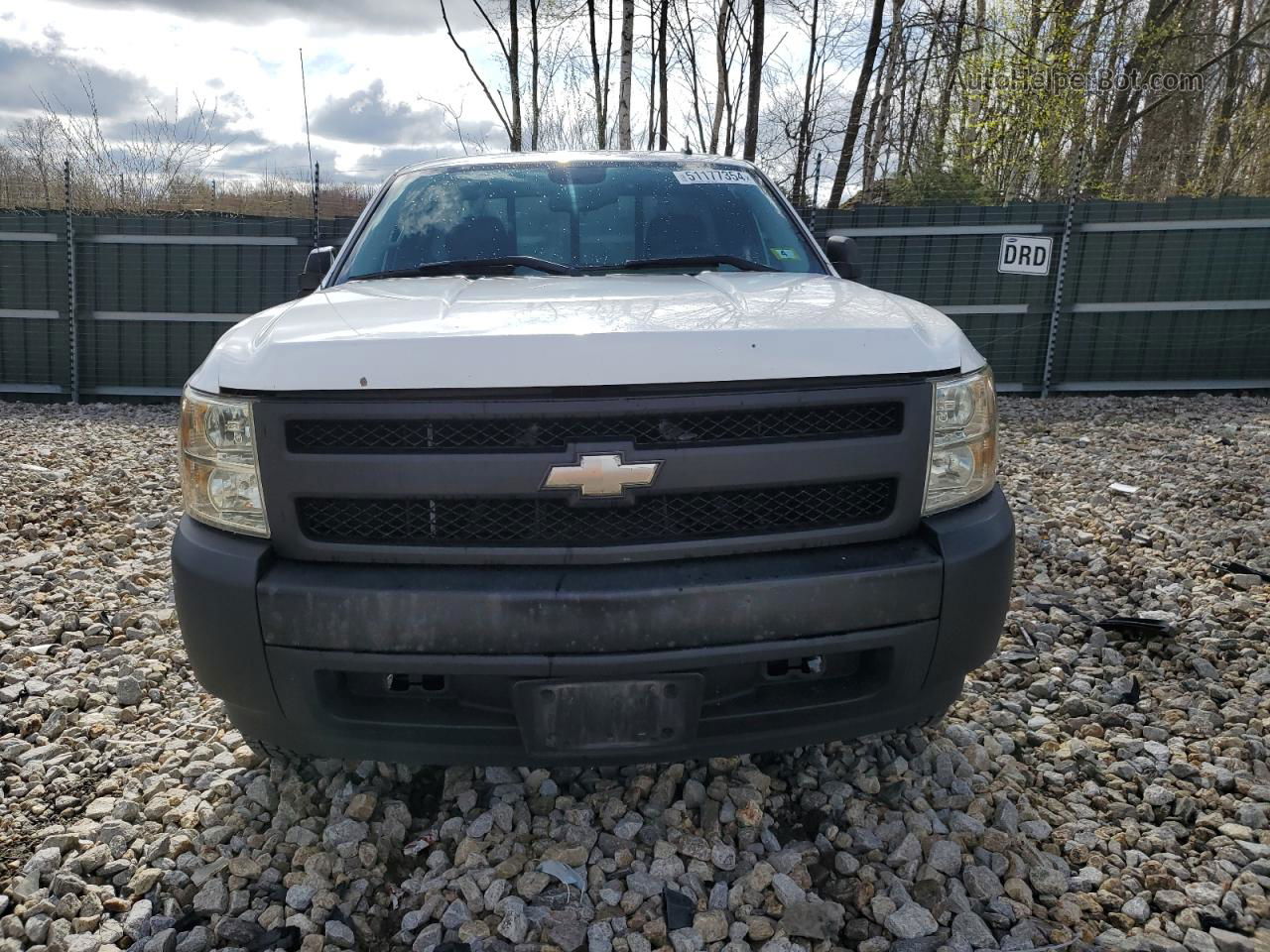 2008 Chevrolet Silverado C1500 White vin: 1GCEC14X48Z172906