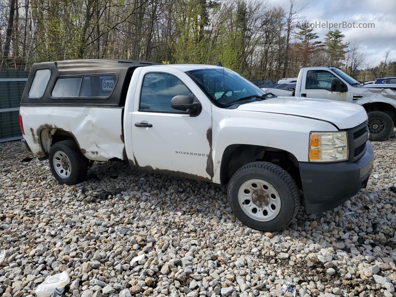 2008 Chevrolet Silverado C1500 White vin: 1GCEC14X48Z172906