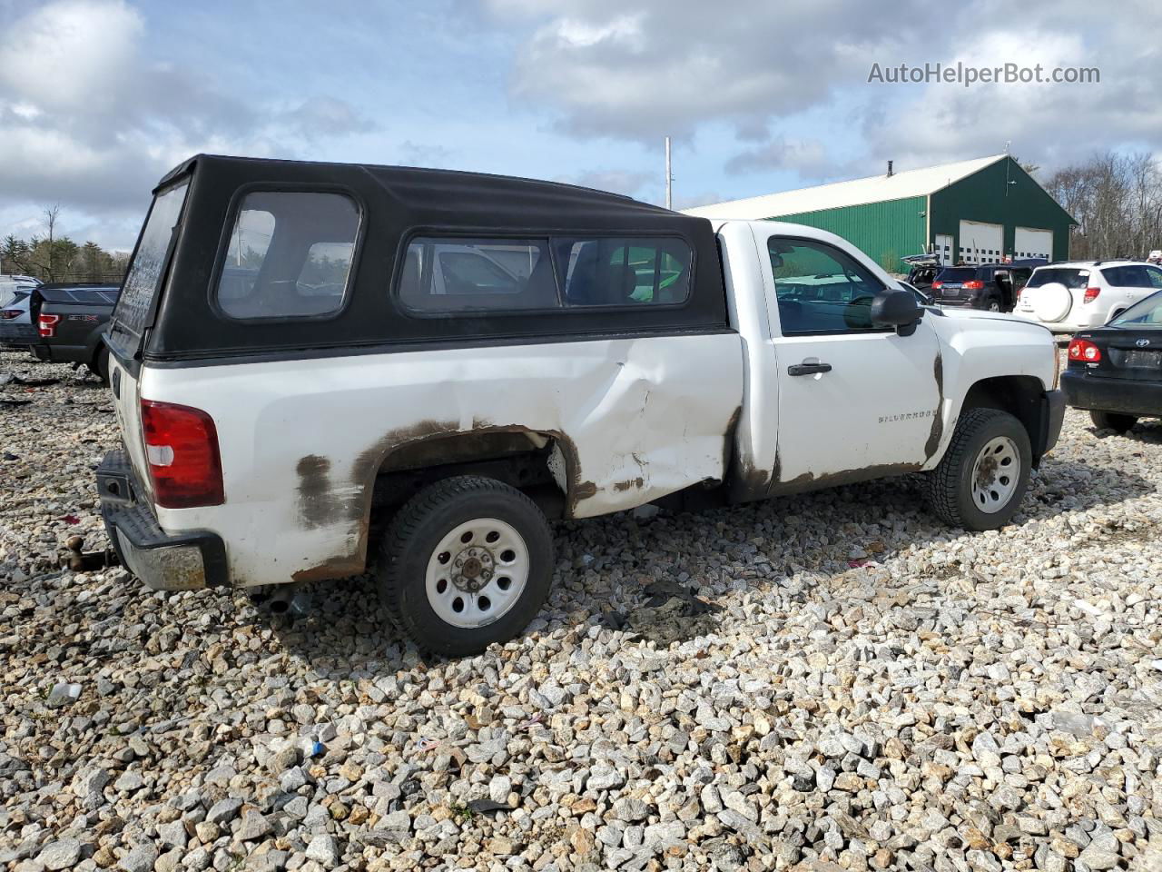 2008 Chevrolet Silverado C1500 White vin: 1GCEC14X48Z172906