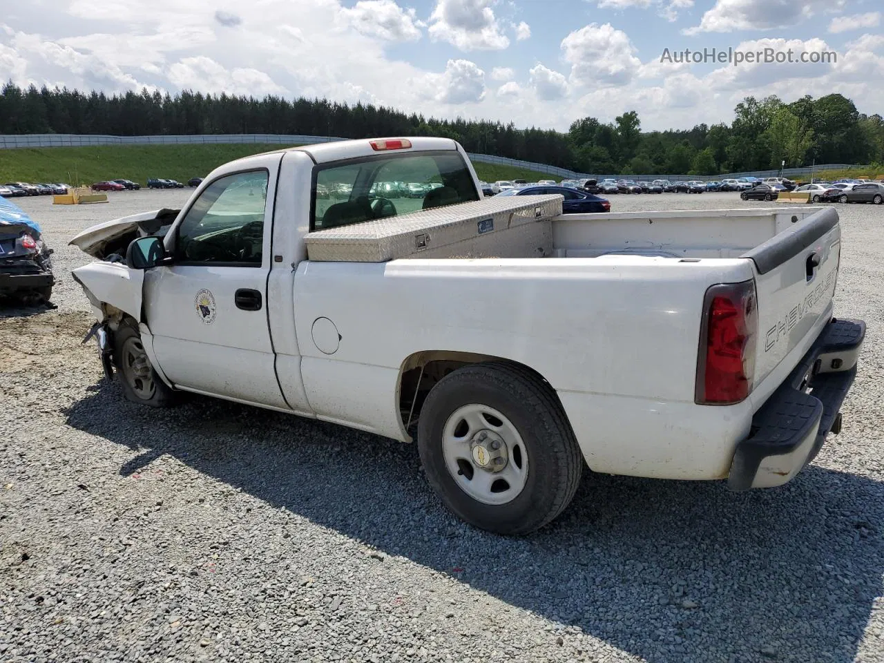 2003 Chevrolet Silverado C1500 White vin: 1GCEC14X53Z361573