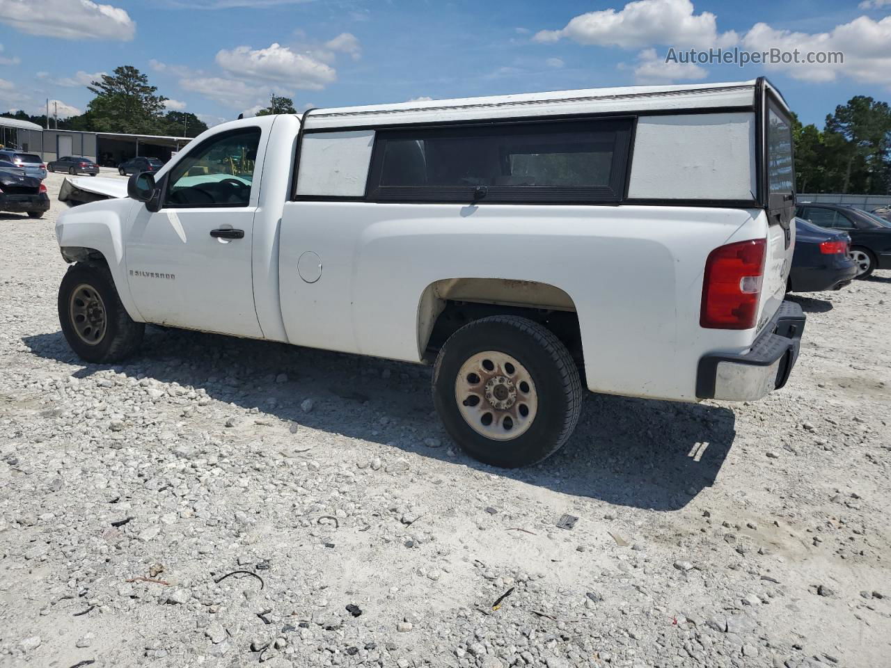 2008 Chevrolet Silverado C1500 White vin: 1GCEC14X68Z116093