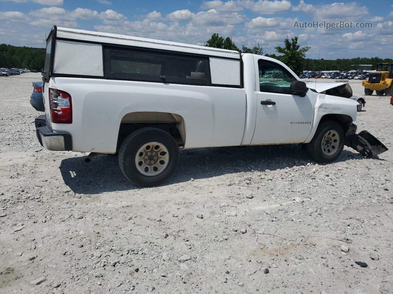 2008 Chevrolet Silverado C1500 White vin: 1GCEC14X68Z116093