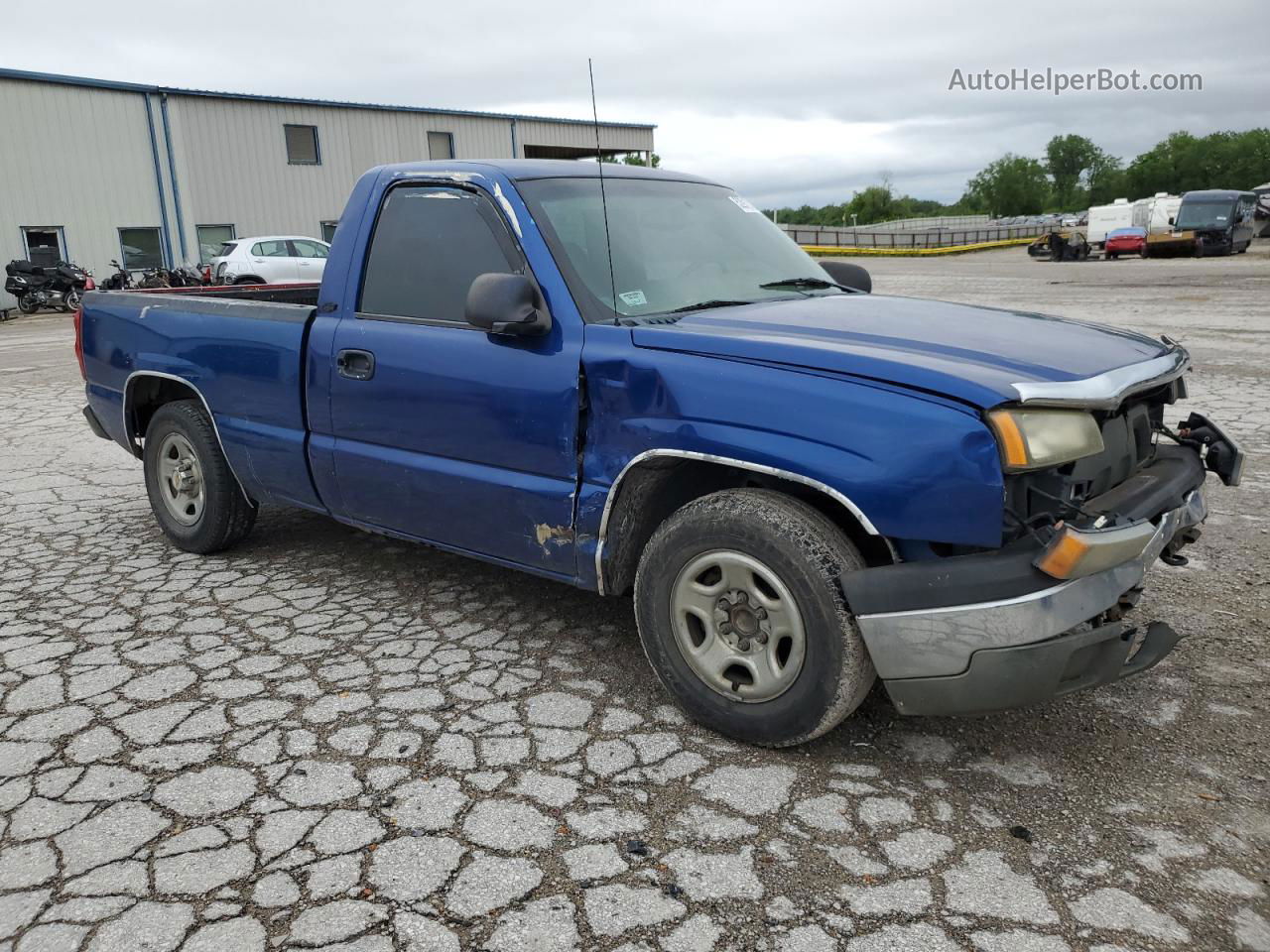 2003 Chevrolet Silverado C1500 Blue vin: 1GCEC14X73Z360506