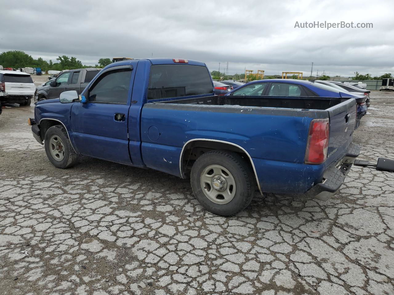 2003 Chevrolet Silverado C1500 Blue vin: 1GCEC14X73Z360506