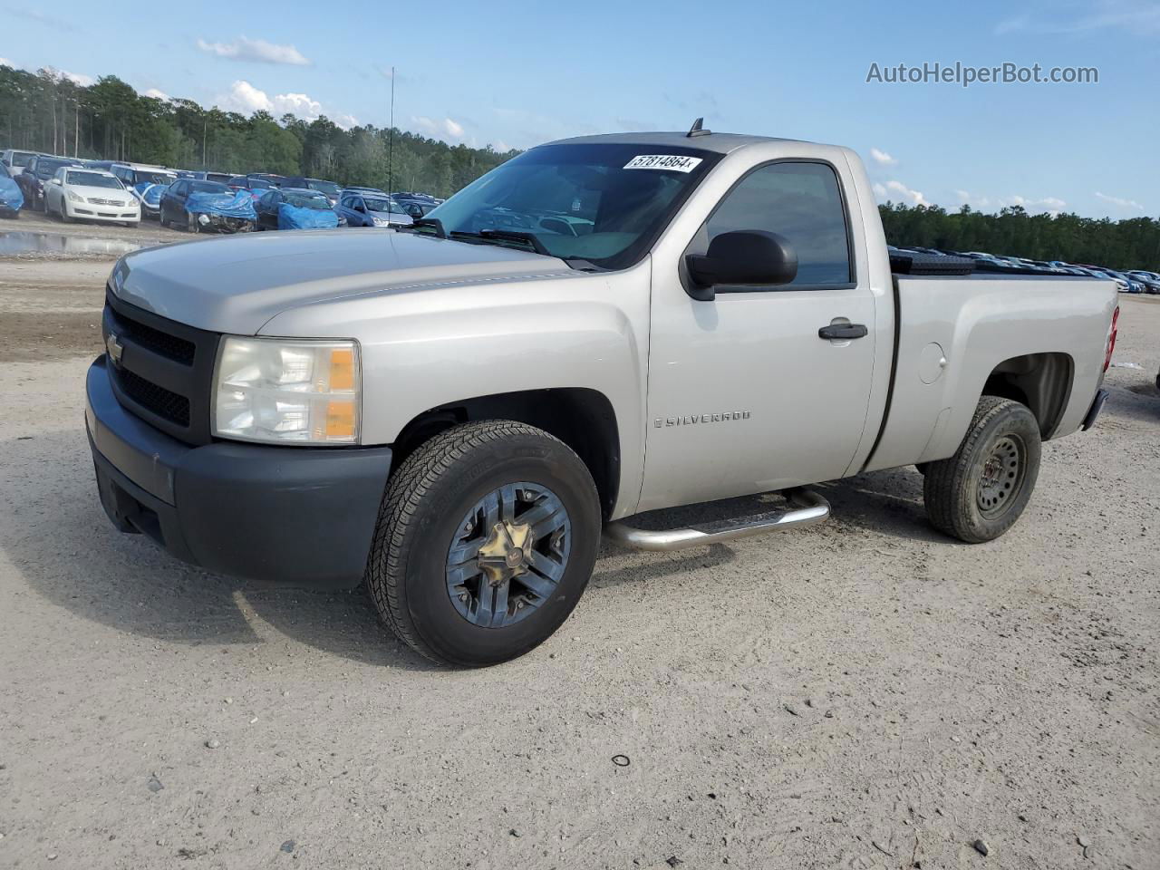 2008 Chevrolet Silverado C1500 Gray vin: 1GCEC14X78Z184774