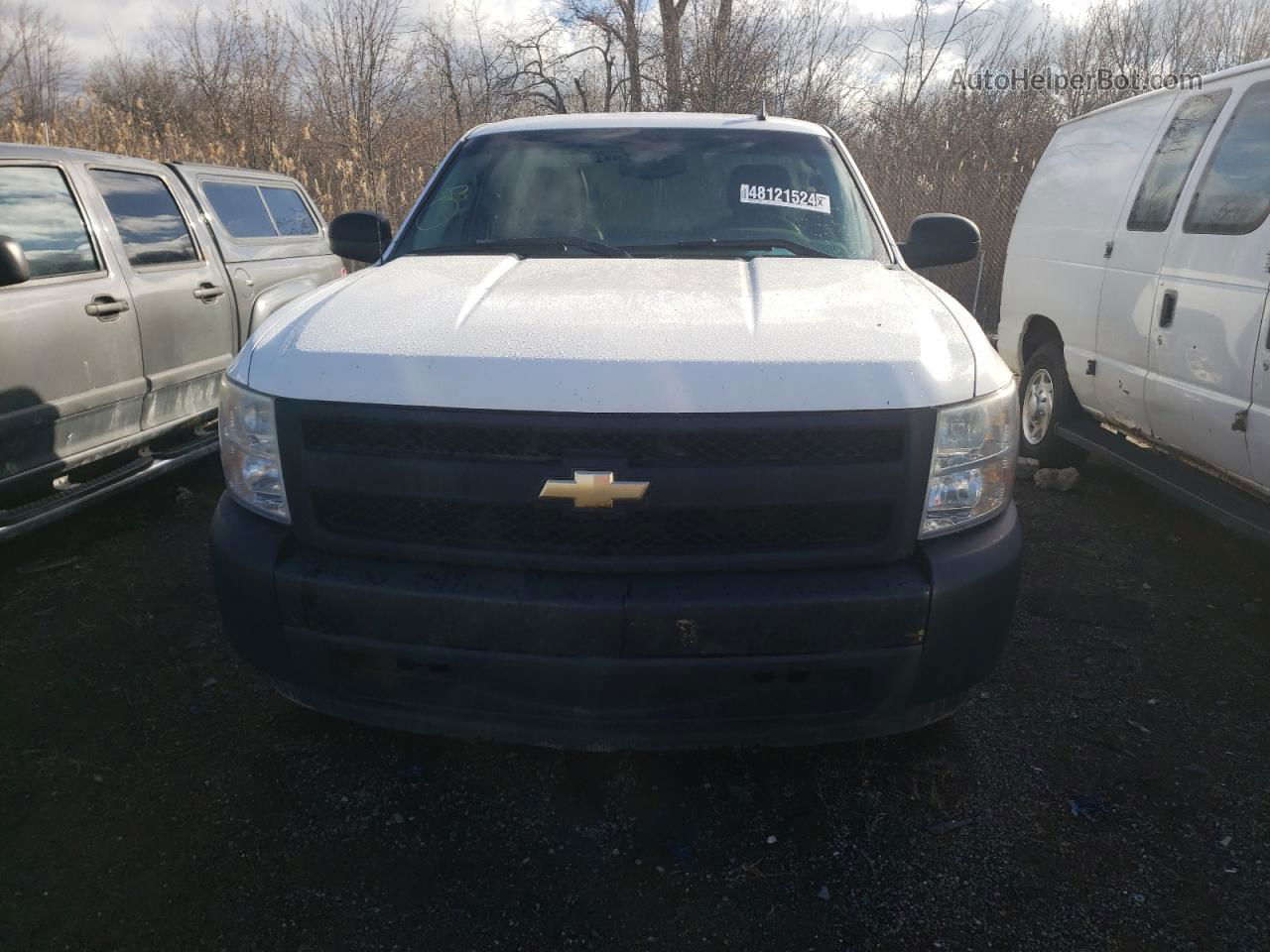 2008 Chevrolet Silverado C1500 White vin: 1GCEC14X78Z223752