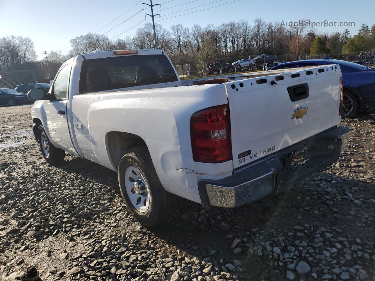 2008 Chevrolet Silverado C1500 White vin: 1GCEC14X78Z235464