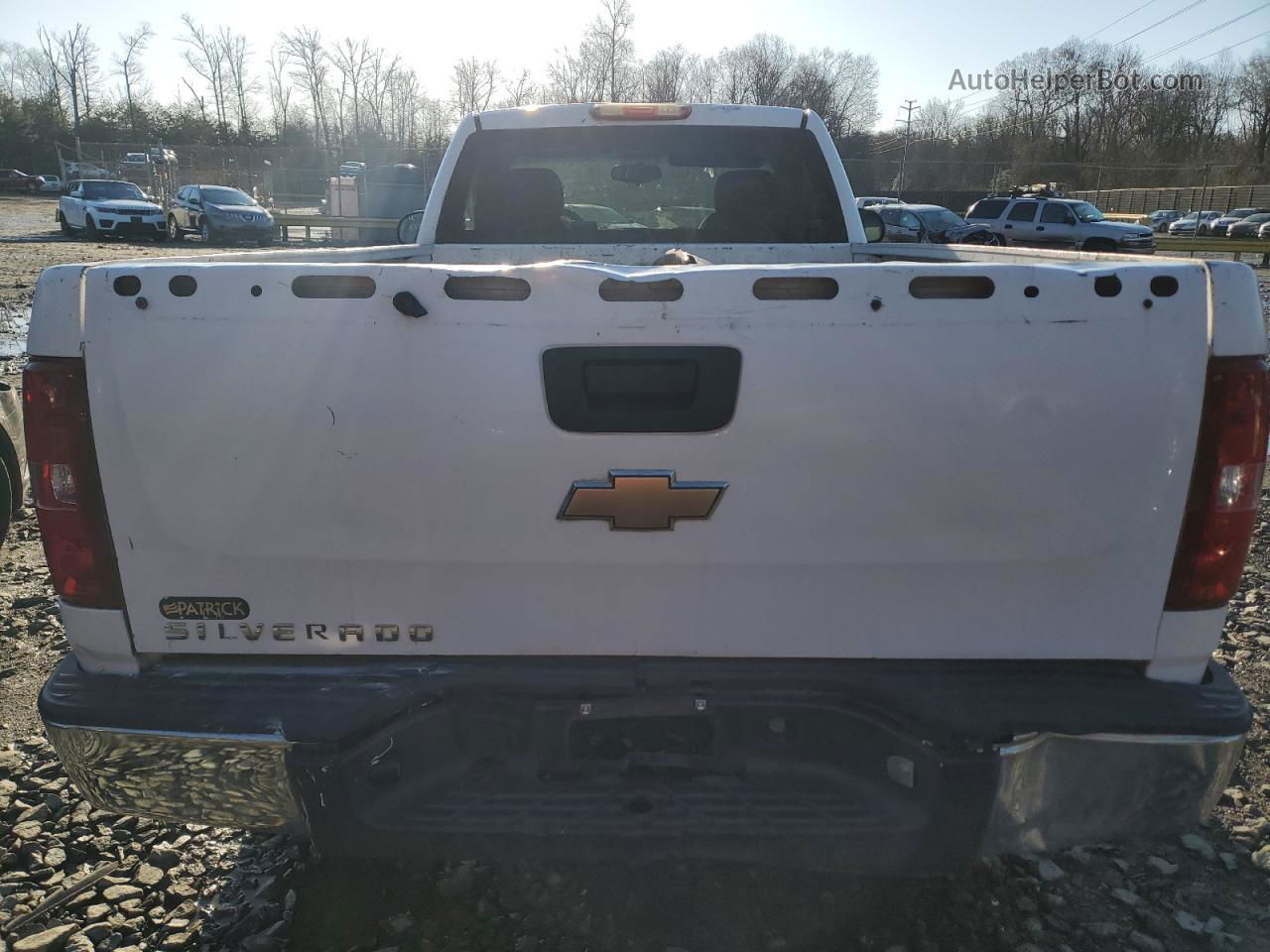 2008 Chevrolet Silverado C1500 White vin: 1GCEC14X78Z235464