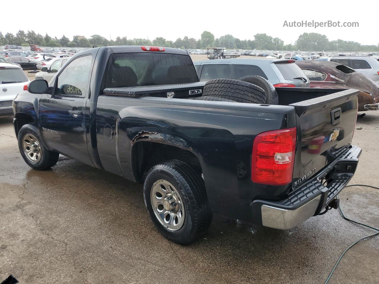 2008 Chevrolet Silverado C1500 Black vin: 1GCEC14X78Z331529