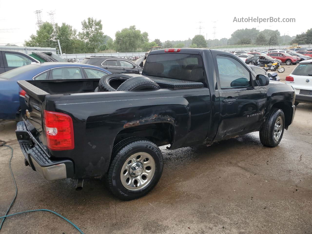 2008 Chevrolet Silverado C1500 Black vin: 1GCEC14X78Z331529