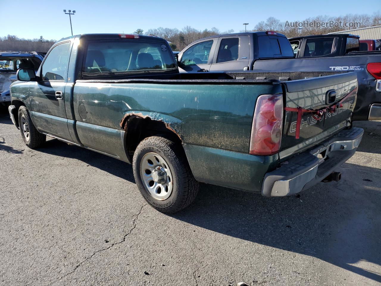 2003 Chevrolet Silverado C1500 Green vin: 1GCEC14X83Z304347