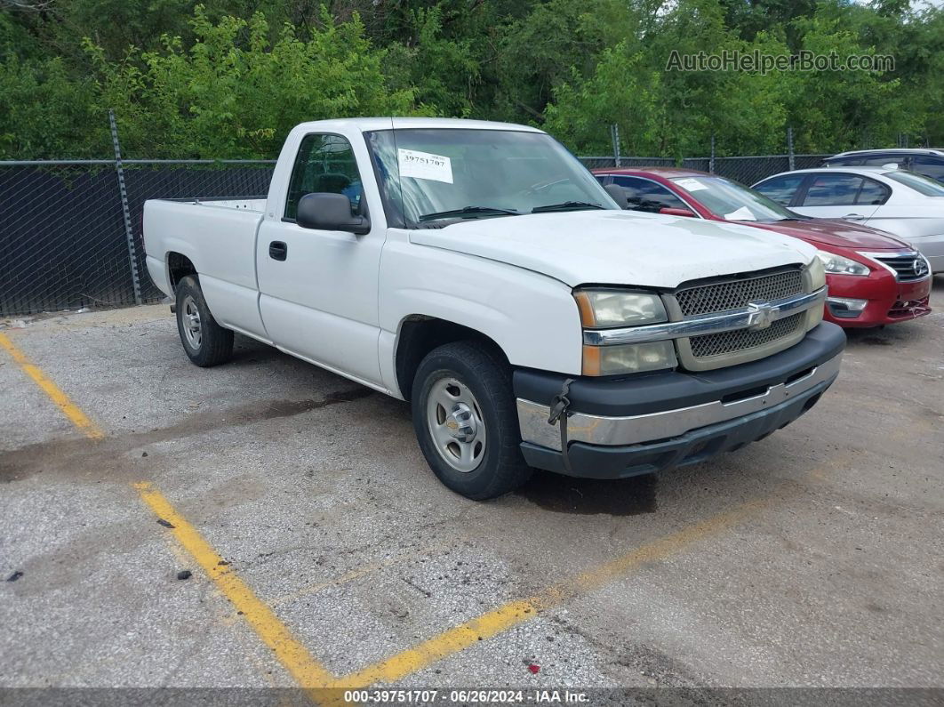 2003 Chevrolet Silverado 1500 Work Truck White vin: 1GCEC14X93Z299286