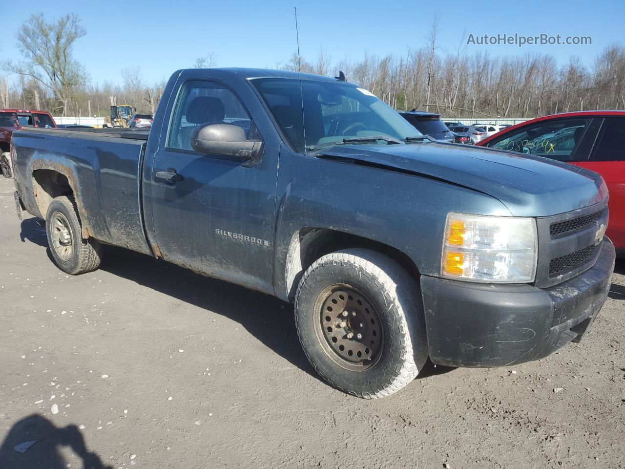 2008 Chevrolet Silverado C1500 Blue vin: 1GCEC14X98Z299988