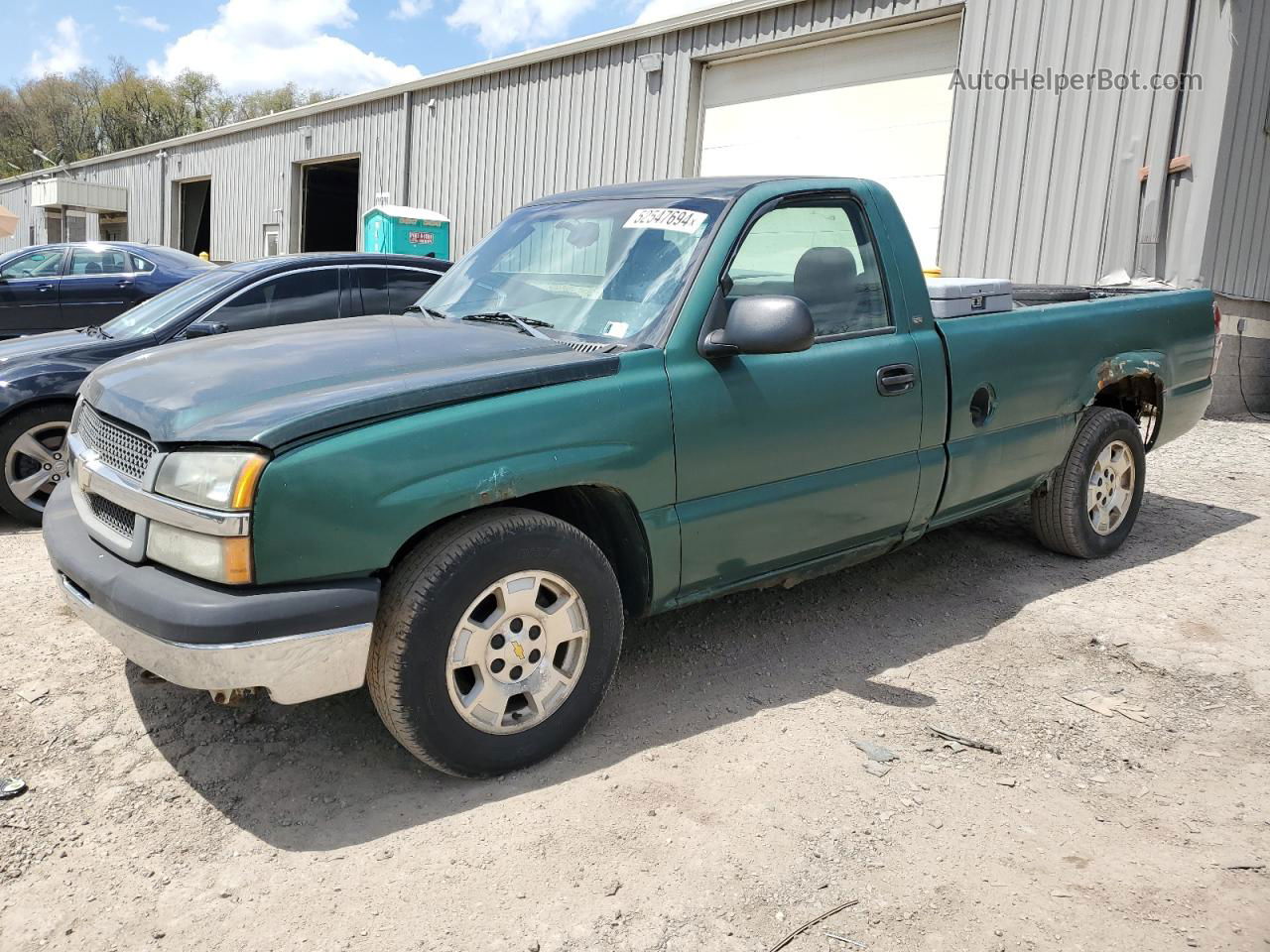 2003 Chevrolet Silverado C1500 Green vin: 1GCEC14XX3Z312885