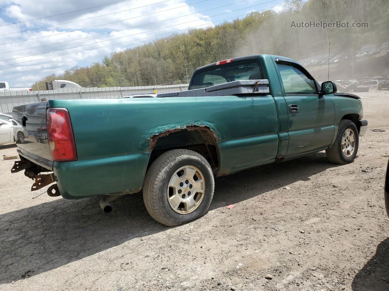 2003 Chevrolet Silverado C1500 Green vin: 1GCEC14XX3Z312885