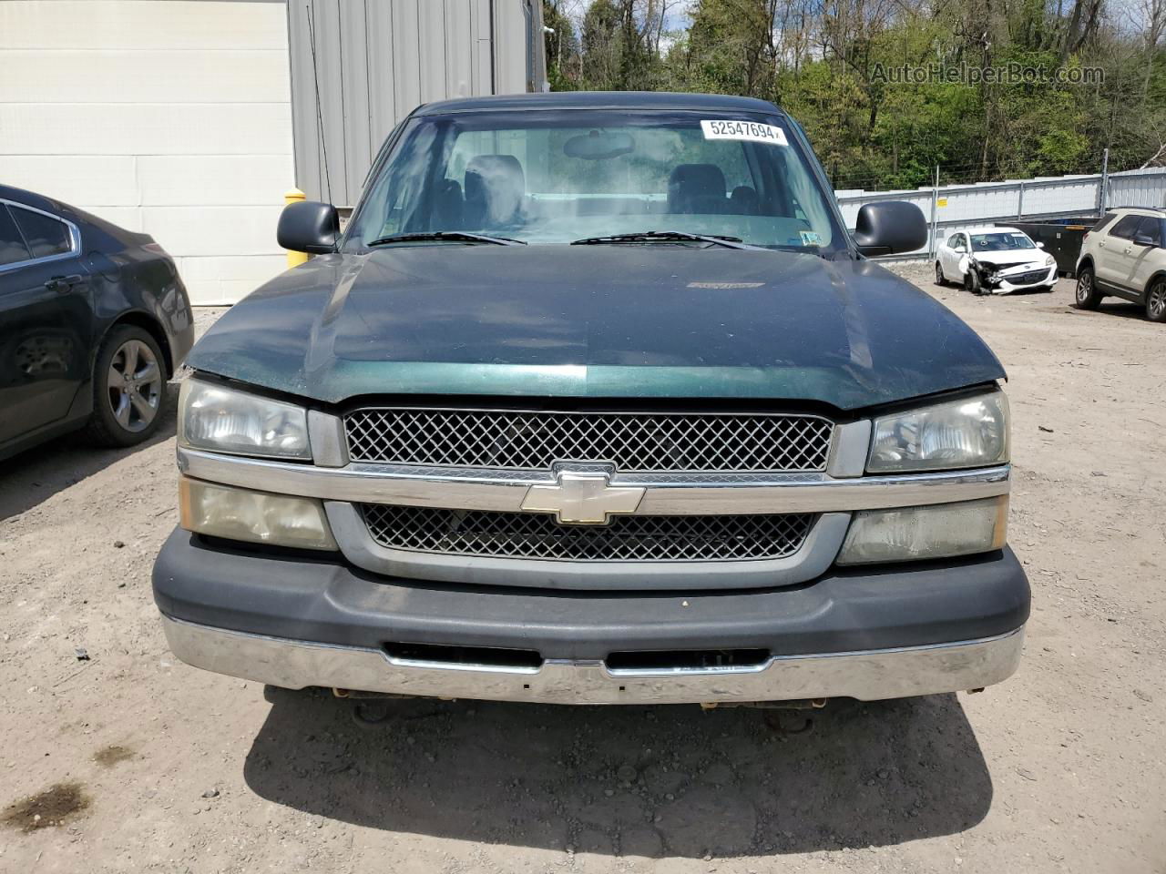 2003 Chevrolet Silverado C1500 Green vin: 1GCEC14XX3Z312885