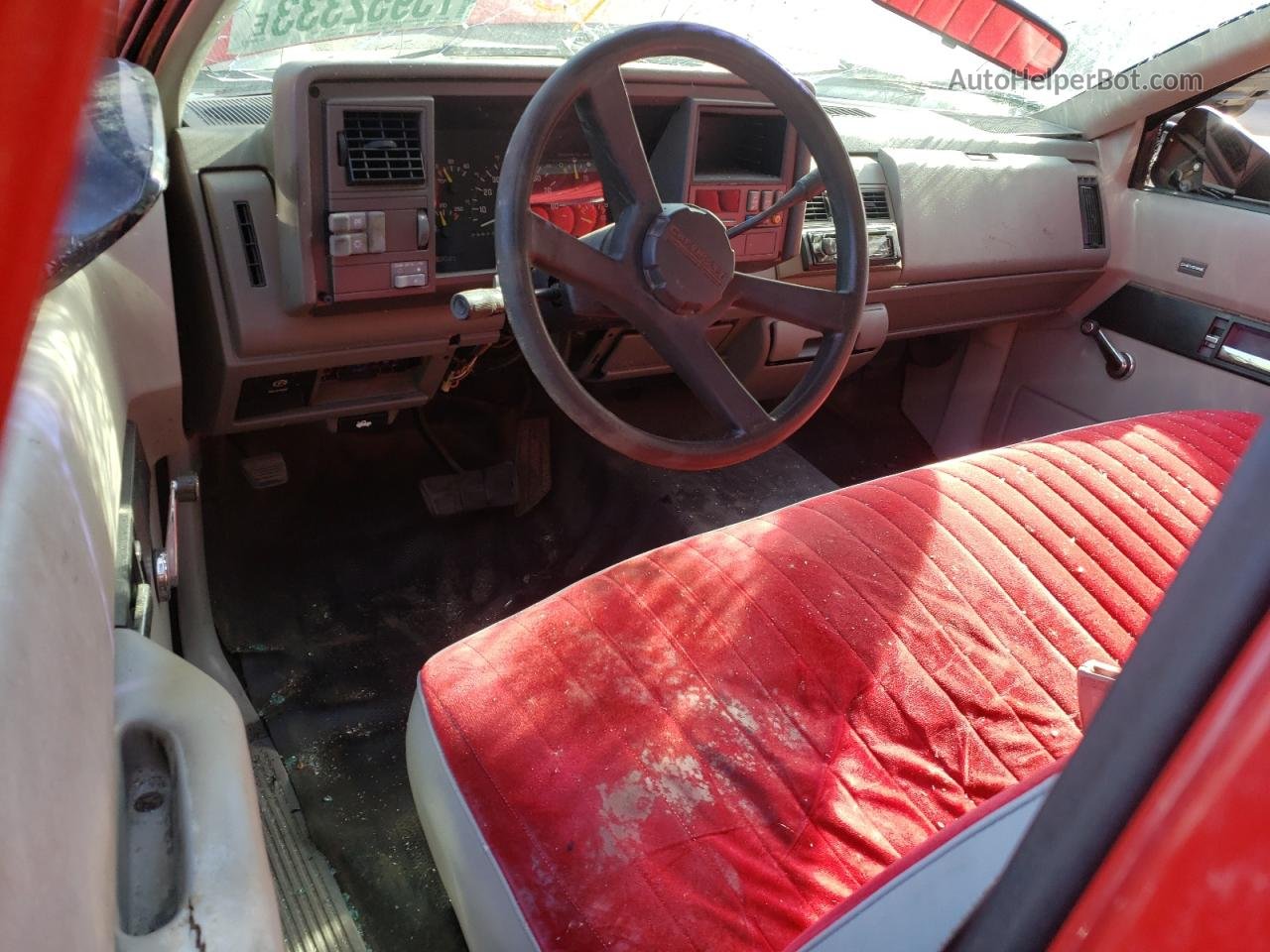 1993 Chevrolet Gmt-400 C1500 Red vin: 1GCEC14Z1PZ136915