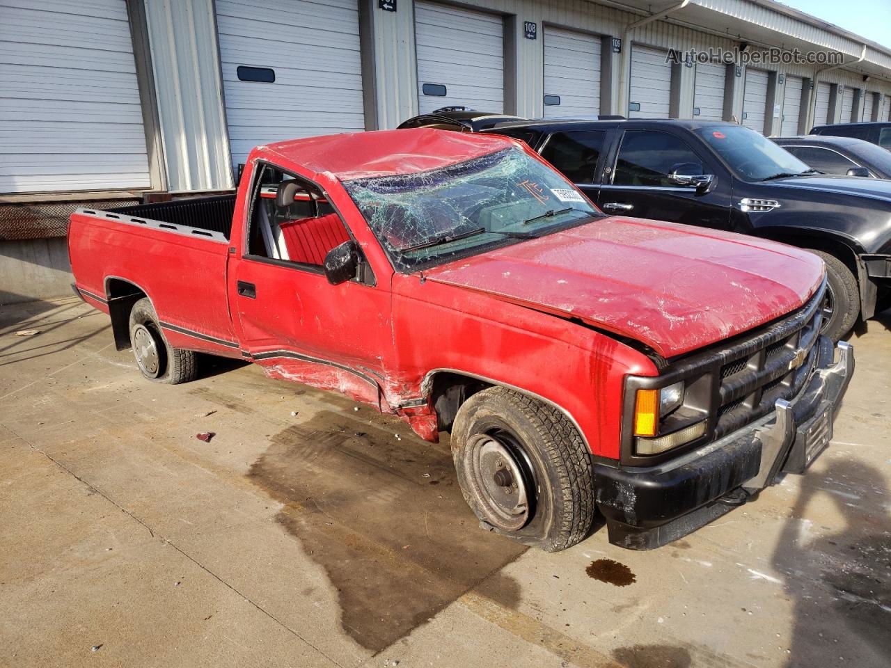 1993 Chevrolet Gmt-400 C1500 Red vin: 1GCEC14Z1PZ136915