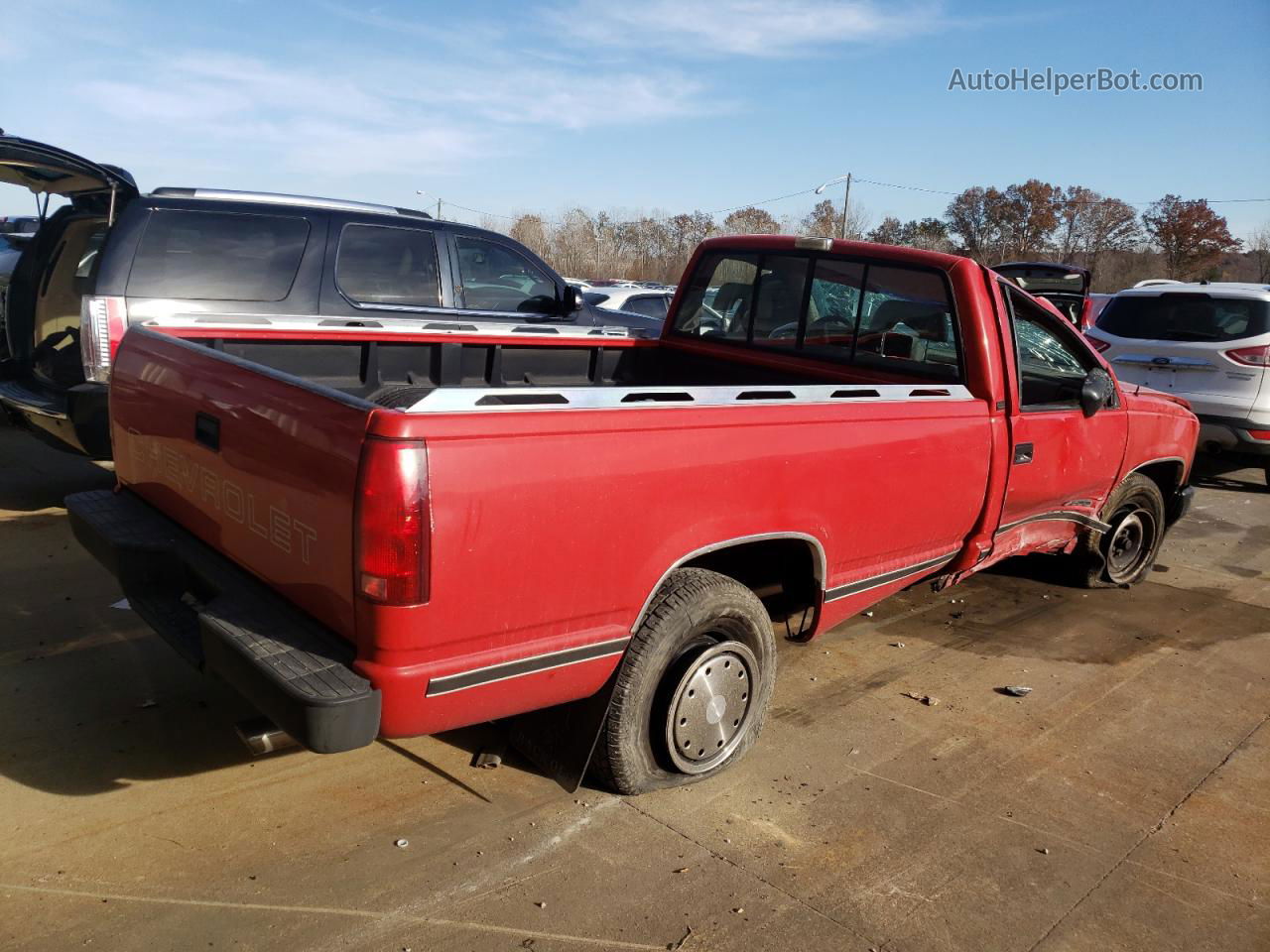 1993 Chevrolet Gmt-400 C1500 Red vin: 1GCEC14Z1PZ136915