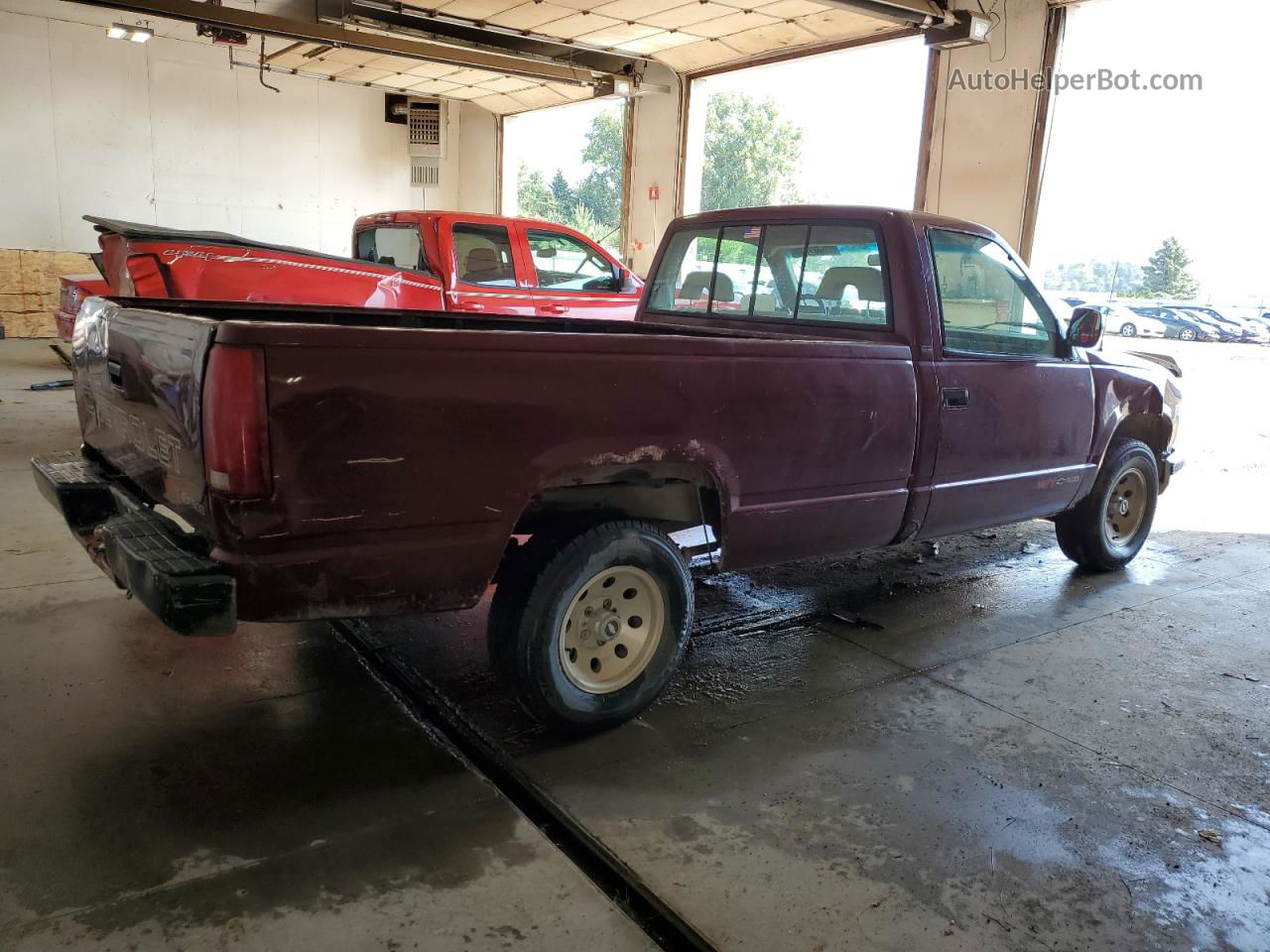 1993 Chevrolet Gmt-400 C1500 Burgundy vin: 1GCEC14ZXPE221260