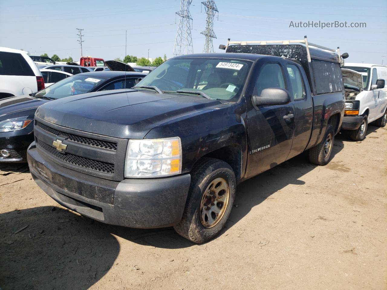 2008 Chevrolet Silverado C1500 Черный vin: 1GCEC19C28Z133558